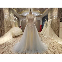 Новое Прибытие 2017 Мульти-Цвет брак свадебные платья с шалью